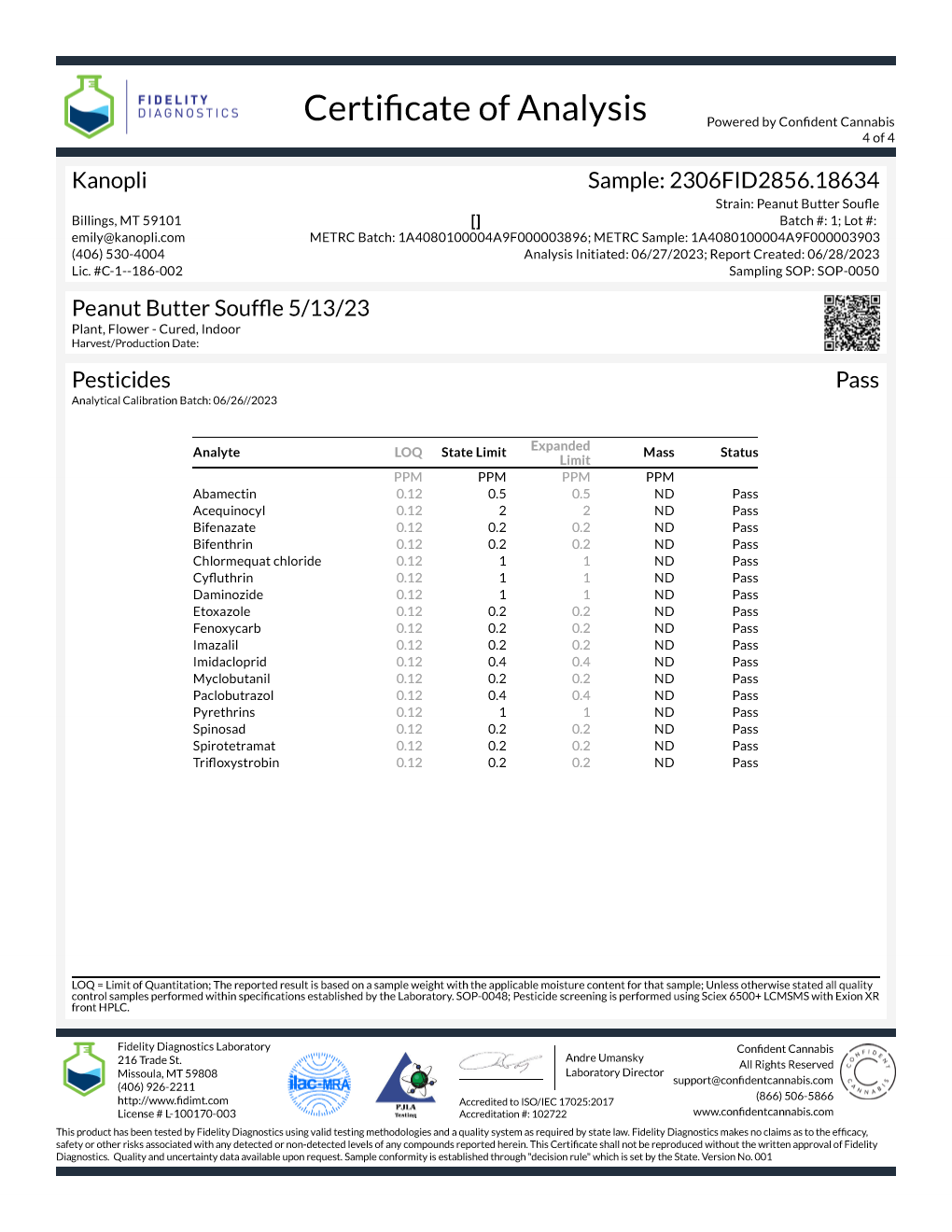 Peanut Butter Souffle' - Hybrid Bud 26.89% THC (May 2023)