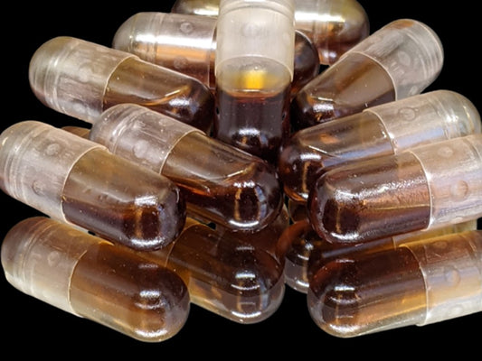 CBD FECO capsules x 25 (31.85 mg CBD/ 30.81 mg THC each)
